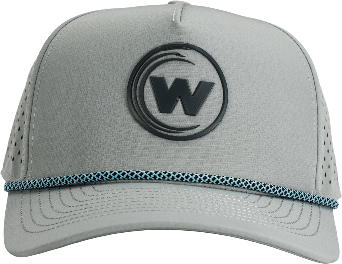 Wet Water The Wake Hat in charcoal, front view