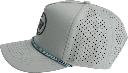Wet Water The Wake Hat in charcoal, side view