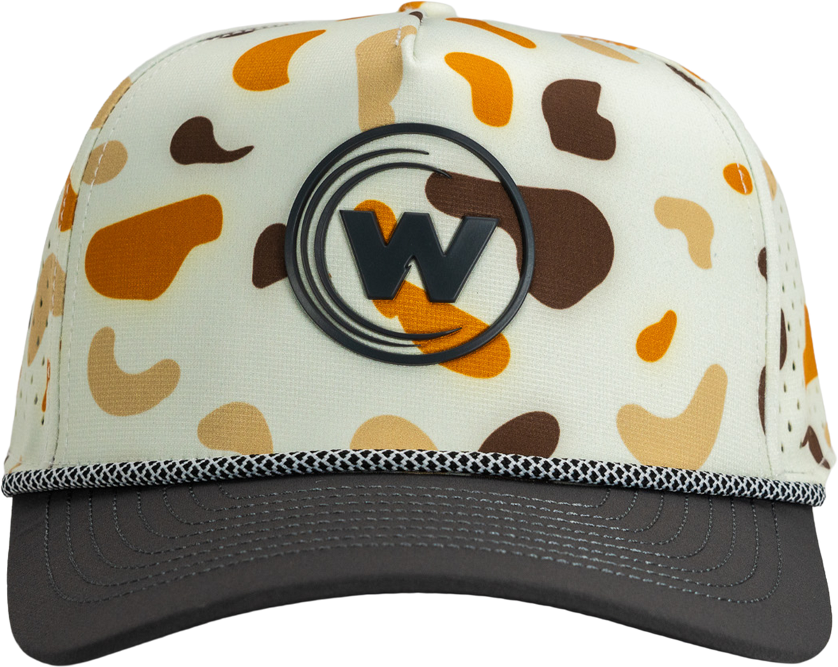 Wet Water The Wake Hat in camo, front view