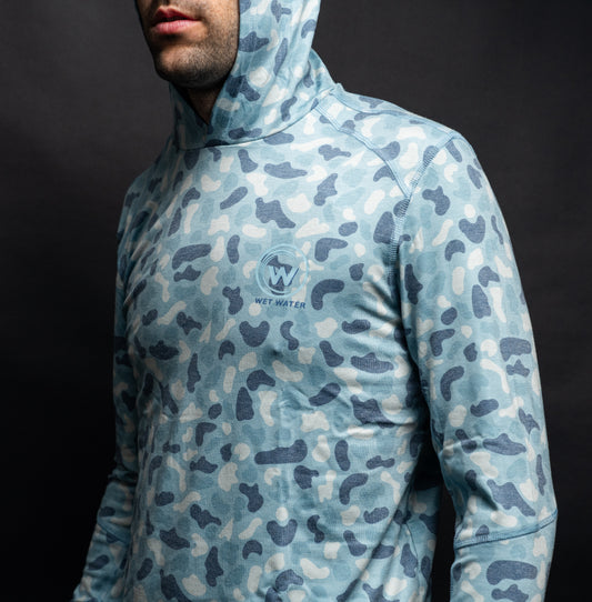 The Tideland Hoodie - Blue Camo